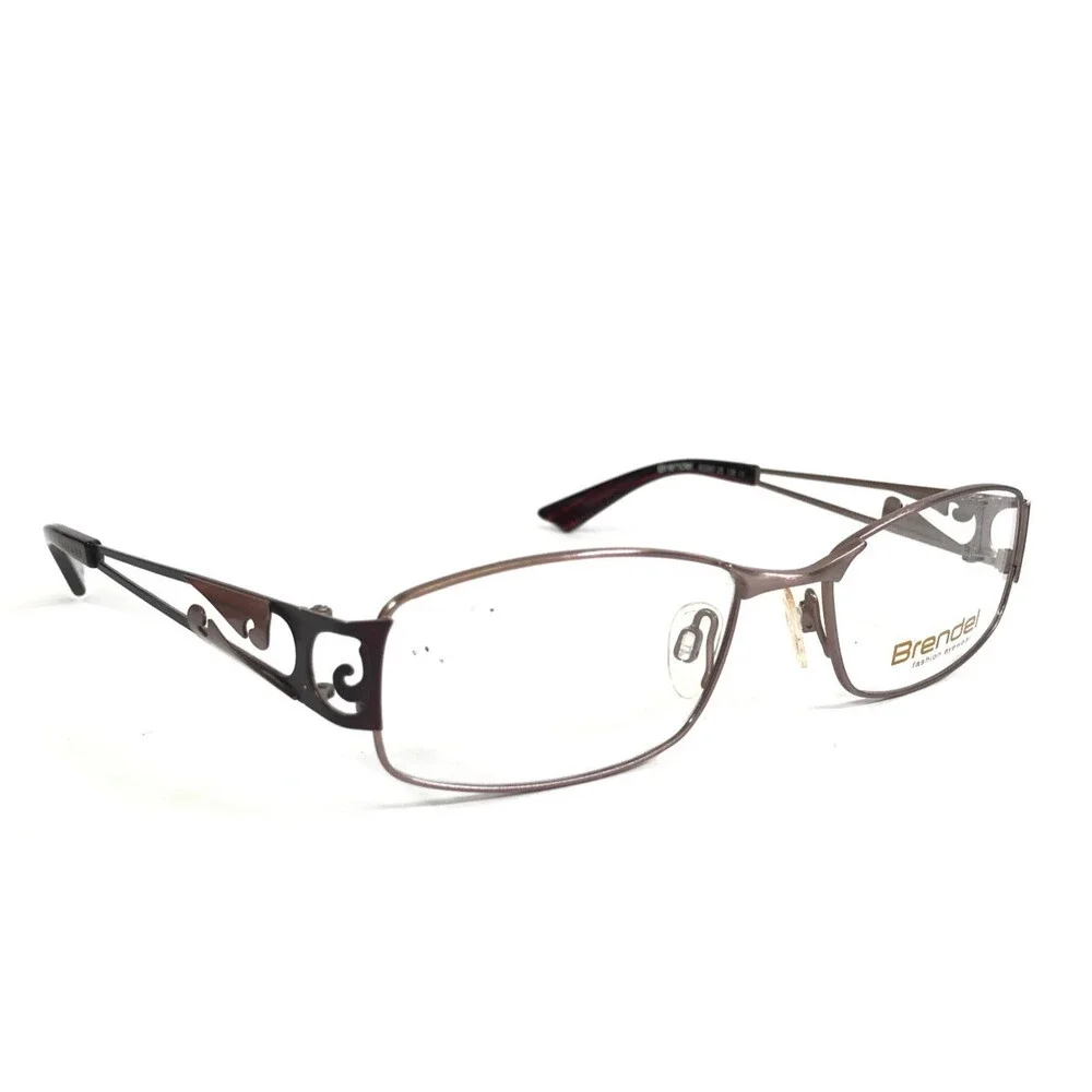 Brendel Eyeglasses Frames 902097 25 Pink Red Rectangle Wire Rim 52-17-135